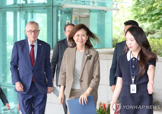 외교부 방문하는 미셸 스틸 신임 주한미국대사