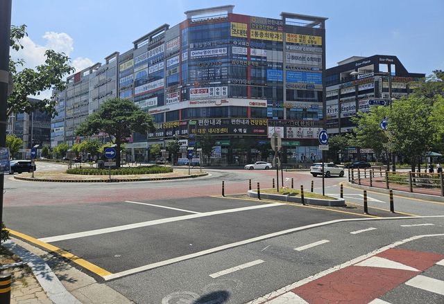 한산한 전주시 덕진구 도심