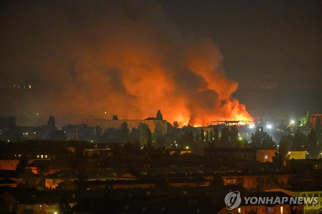 러시아 대규모 공격받은 우크라이나 키이우