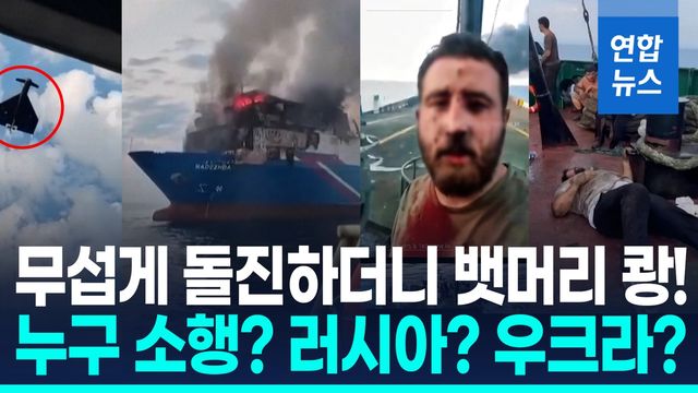 [영상] 이번에 흑해서 자폭드론에…튀르키예 화물선 또 당했다 - 2
