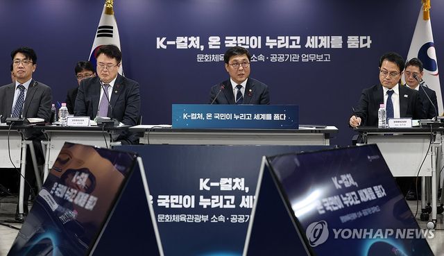 문체부 소속·공공기관 업무보고