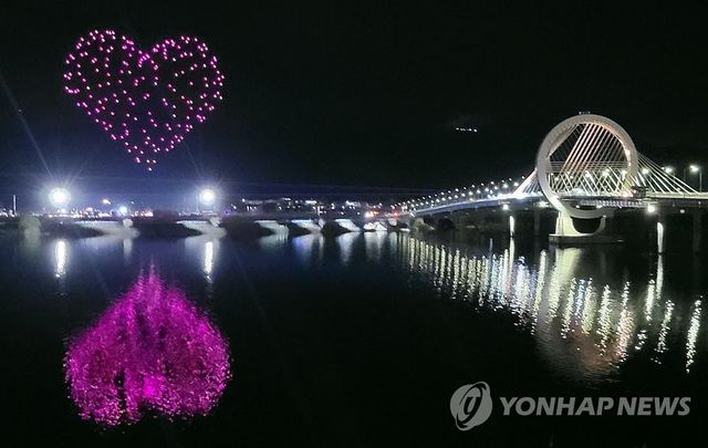 지난 2022년 춘천 레고랜드 준공기념 드론쇼