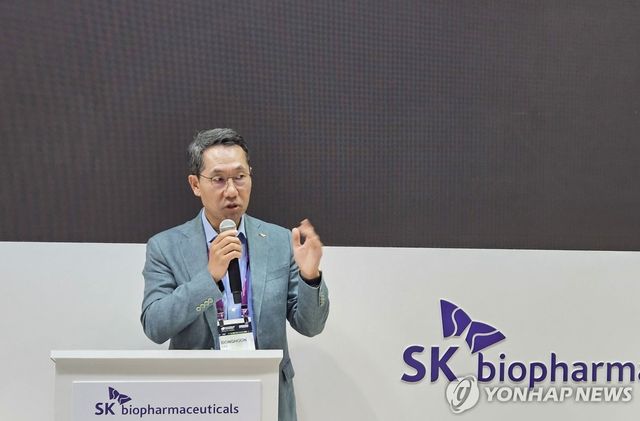 발언하는 이동훈 SK바이오팜 사장