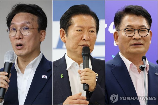 김민석·정청래·송영길 더불어민주당 당 대표 후보