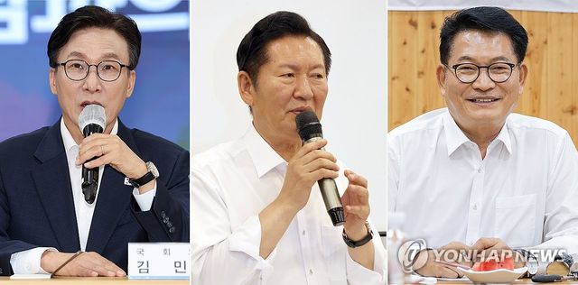 민주당 대표 후보 김민석-정청래-송영길, 일제히 호남행