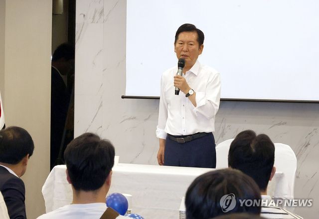 정청래와 청년 권리당원들 간담회
