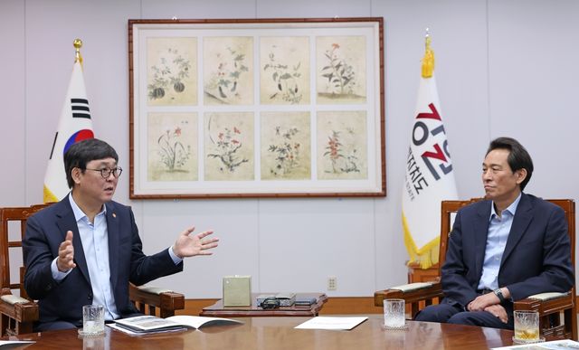 최휘영 문화체육관광부 장관과 우상호 강원특별자치도지사 면담