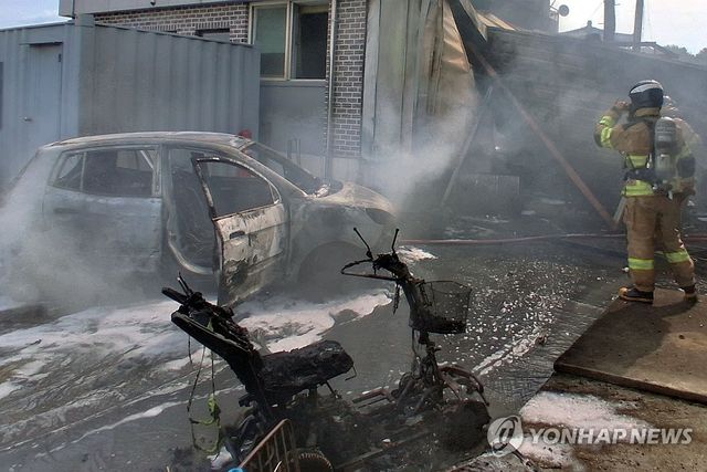 전동스쿠터서 시작된 불 확산