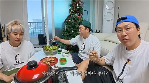 유튜브 '용쥬르이용주' 채널 속 개그맨 유영우, 이선민, 이용주(왼쪽부터)