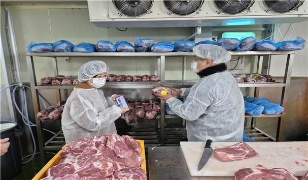 원산지 표시 단속 현장. 위반업체와 관계 없음