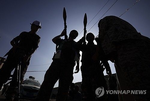 후티 반군 대원들