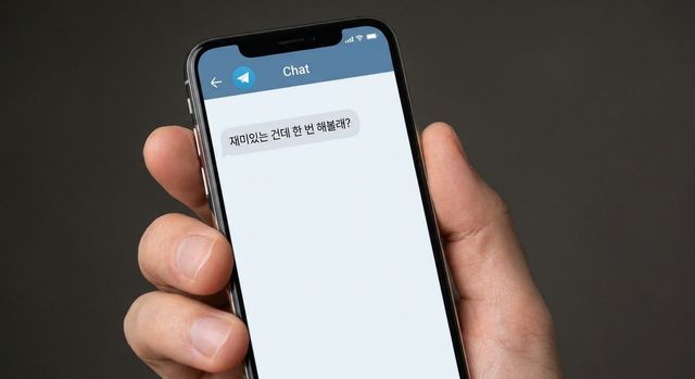 텔레그램 통해 마약 권유하는 듯한 모습