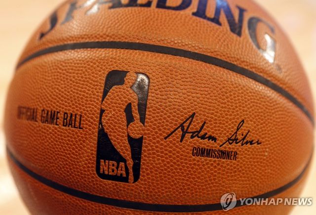 미국프로농구(NBA) 로고가 새겨진 농구공