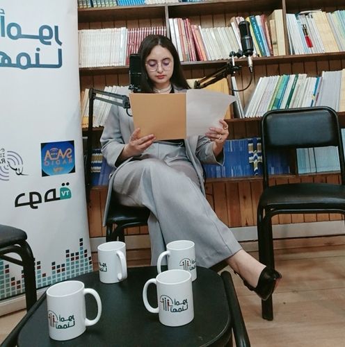 라디오 프로그램을 진행하는 파티마 [본인 제공]