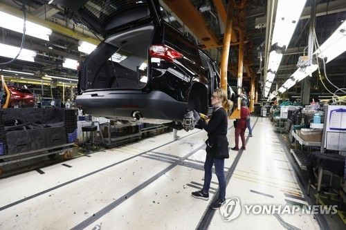 GM 미시간공장 조립 라인