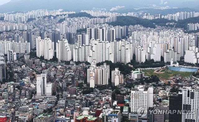 서울 시내 아파트 모습