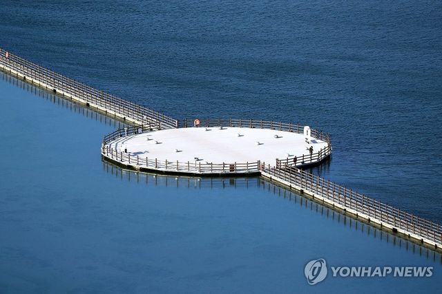 속초 영랑호 부교