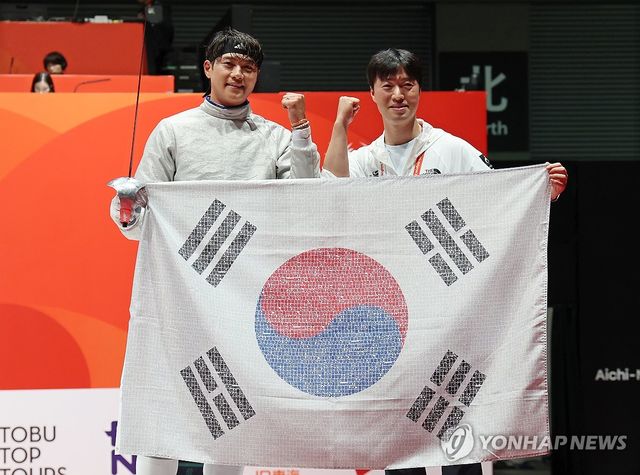 금메달 획득한 오상욱
