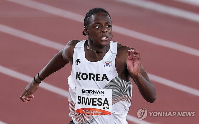 비웨사 다니엘 가사마 아시안게임 100ｍ 도전