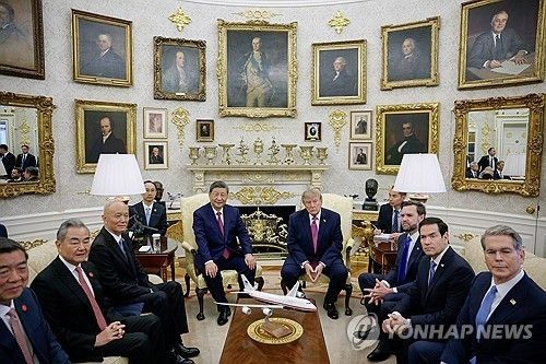 백악관에서 열린 미중 정상회담