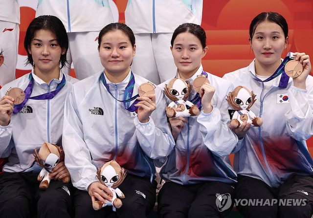 한국 여자 800m 자유형 계영 동메달