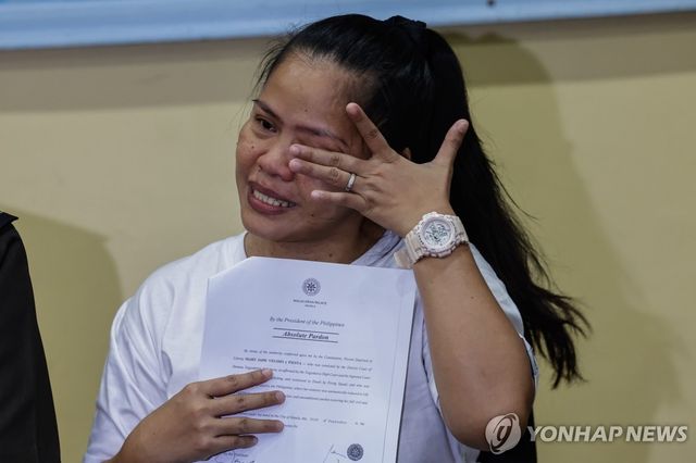 인니서 송환된 필리핀 여성 사형수, 16년만에 사면·석방