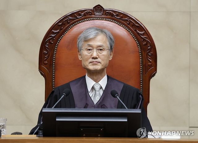 조희대 대법원장, 전원합의체 선고기일 참석