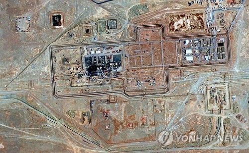 사우디 동서송유관 복구현장