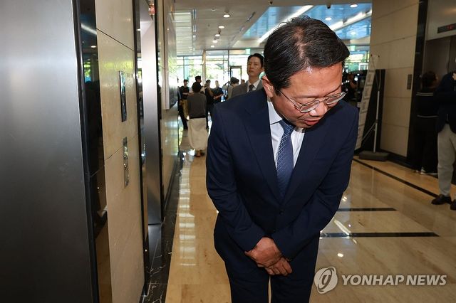 김승원 법무부 장관 후보자 출근