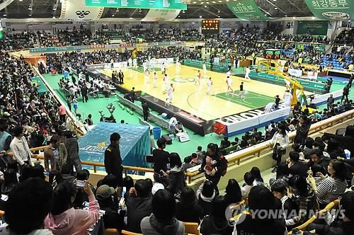원주DB프로미 프로농구간 홈 경기장 원주 치악체육관