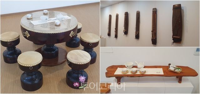 1-1. 보성군 한국차박물관, 차(茶)문화 주제로한 전시 프로젝트 시작_한국차박물관1-2. 보성군 한국차박물관, 차(茶)문화 주제로한 전시 프로젝트 시작_문성훈 작품 기획전시1-3. 보성군 한국차박물관, 차(茶)문화 주제로한 전시 프로젝트 시작_문성훈 작품(전통악기, 찻상 등)