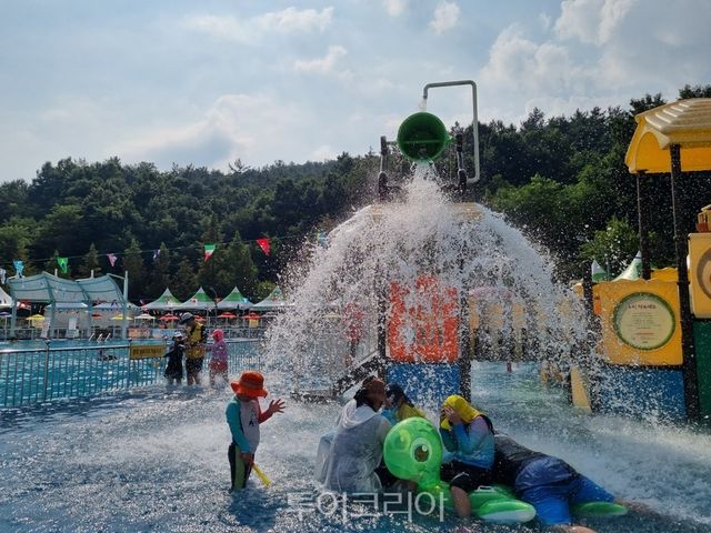 굿뜨래웰빙마을 물놀이장 전경