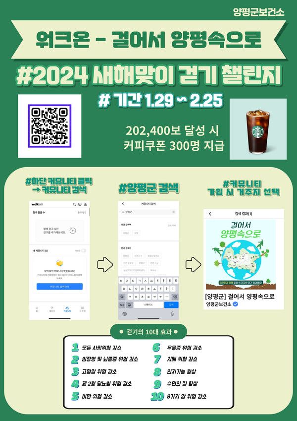 워크온 커뮤니티 가입 설명 포스터(사진제공=양평군청)