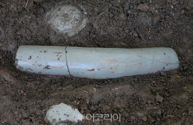 강진 청자 발굴당시 모습. 사진=전남도