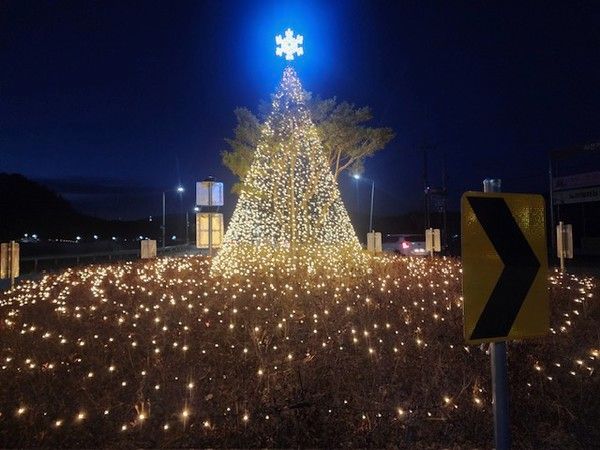 단월면 경관조명 모습(사진제공=양평군청)