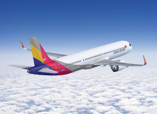 아시아나항공 A321NEO 항공기