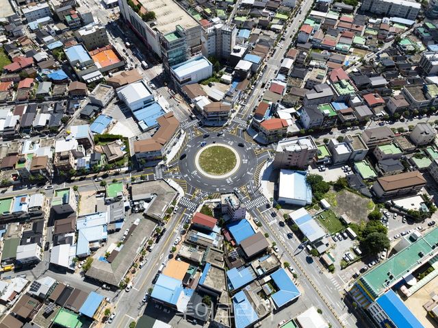 도시재생 남부육거리 항공사진/영주시 제공