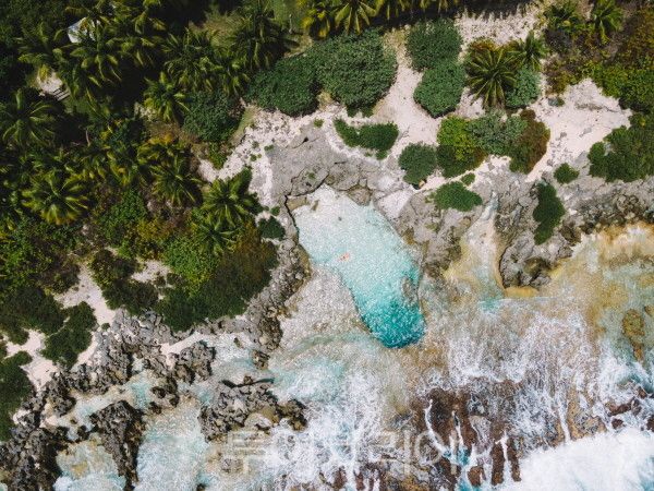 마리아나 로타 섬의 스위밍홀