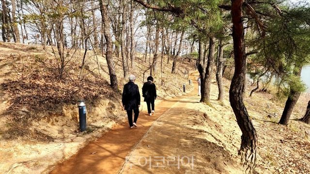 충주시 호암지 맨발산책로 /사진-충주시