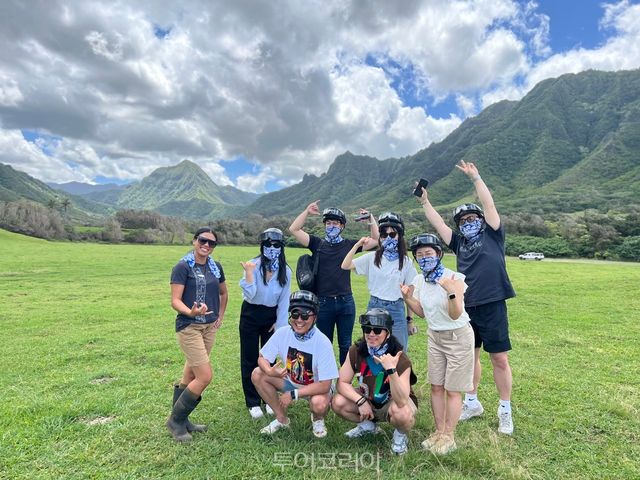 아쿠아-애스톤 호스피탈리티 그룹과 하와이안항공은 5개 여행사를 초청해 5박 7일간 하와이 팸투어를 진행했다.