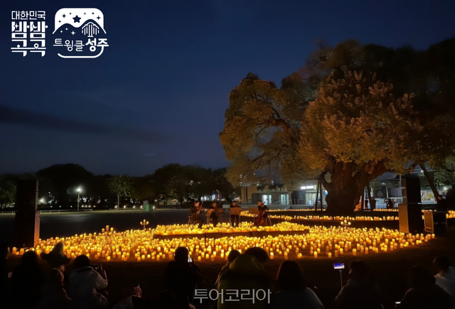 대한민국 밤밤곡곡 100’으로 선정된 성밖숲에서 열린 ‘2023 마법왕국의 멜로디 콘서트’. /사진-성주군