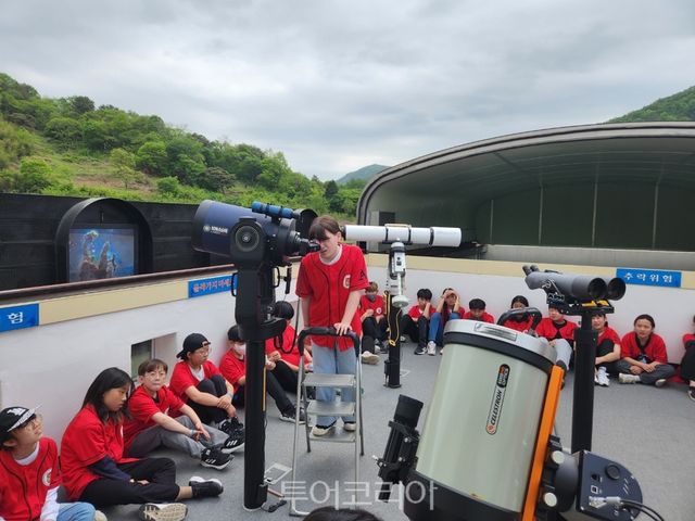 곡성섬진강천문대 주간 태양 관측.[사진=곡성군]