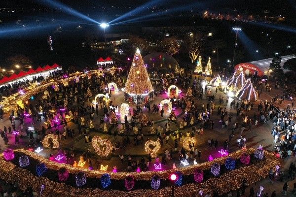 함평 겨울밤 빛축제 전경. /사진-함평군