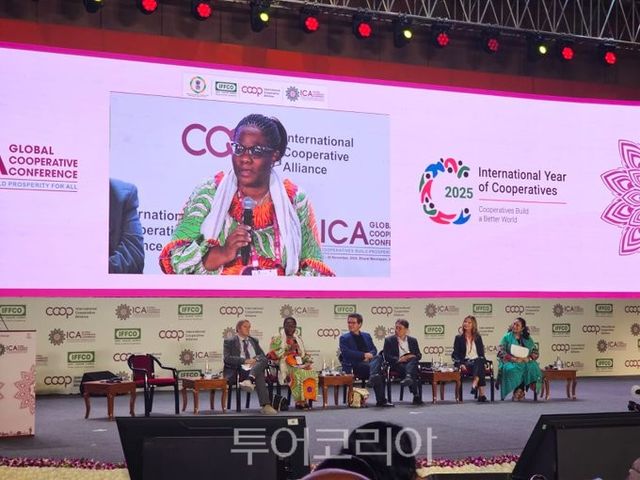국제협동조합연맹(ICA) 컨퍼런스의 Coopstar 프로젝트 세션 참석자들이 발표 및 토론을 진행하고 있다/사진-새마을금고