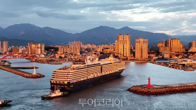 웨스테르담호 지난 입항 당시 모습/사진=속초시