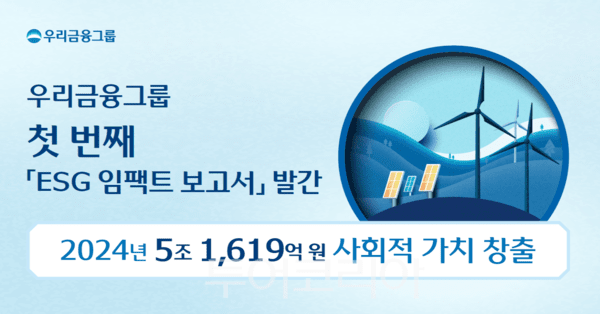 우리금융그룹이 첫 번째 '2024 ESG 임팩트 보고서'를 발간했다. /사진-우리금융그룹