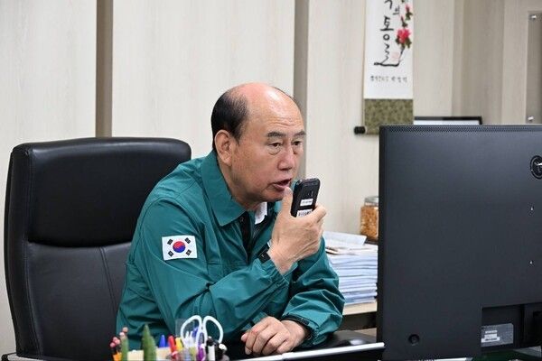 박형덕 동두천시장 2025년 재난대응 안전한국훈련 지휘 모습(사진제공=박형덕페이스북)