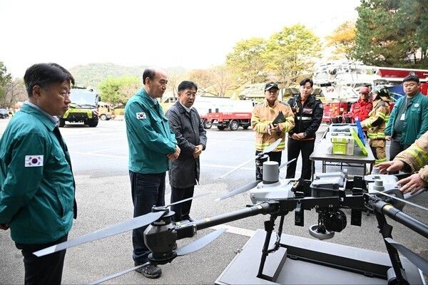 박형덕 동두천시장 2025 재난대응 안전한국훈련 현장 참석 모습(사진제공=박형덕페이스북)