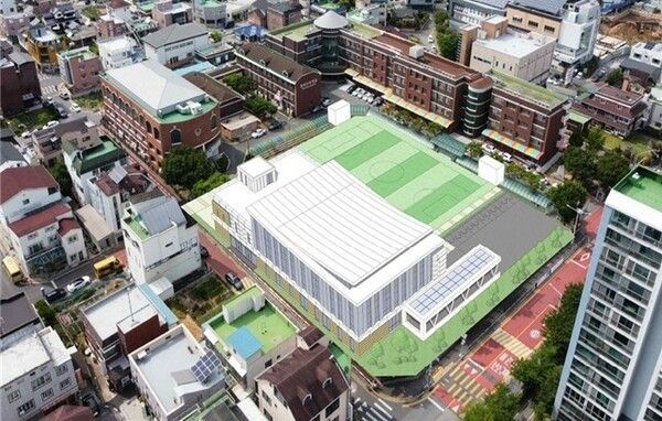 ▲계룡시 엄사초 학교복합시설 조감도. /사진-충남교육청