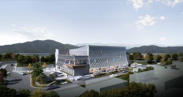 ▲동부여 다목적체육관 조감도. /사진-부여군